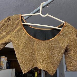 Gold Women's Top